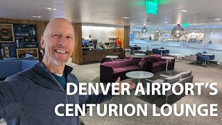 American Express Centurion Lounge at Denver International Airport [upl. by Idnyc]