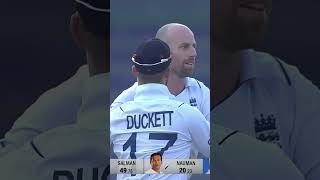 Jack Leach Superb Spell Takes 4 Wickets PAKvENG SportsCentral Shorts PCB MY2K [upl. by Christa]