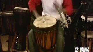 Djembe Solo 15quot Deep Carve Drum [upl. by Nnylhsa]