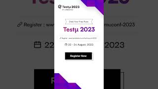 Register for Testmu2023 today for an experience you wont want to miss  LambdaTest Shorts [upl. by Kamila736]