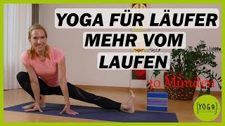 Yoga für Läufer 🏃 Muskeln dehnen amp aktivieren vor oder nach dem Laufen  auch für Anfänger 30 Min [upl. by Auhoj89]