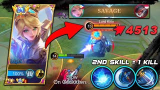 LAYLA 2ND SKILL  1 KILL Build Top 1 Global Layla  MLBB [upl. by Jarrid54]