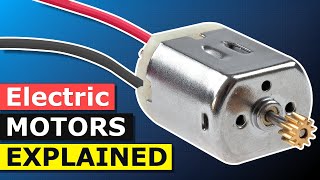 How does an Electric Motor work DC Motor explained [upl. by Fitz]