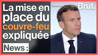 Emmanuel Macron explique la mise en place du couvrefeu [upl. by Elmina896]