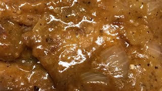 Smothered Pork Chops porkchops smothered california [upl. by Onirotciv]