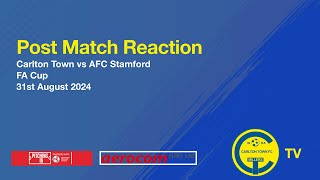 AFC Stamford Post Match Reaction Alex Howes [upl. by Siraf]