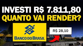 CHUVA DE DIVIDENDOS NA MINHA CARTEIRA DE AÇÕES  COMPRANDO MAIS BANCO DO BRASIL BBAS3 [upl. by Cob]