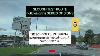 SLOUGH TEST ROUTE 5 FOLLOWING THE SERIES OF SIGNS [upl. by Allisan]