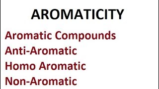 Aromaticity [upl. by Boice]