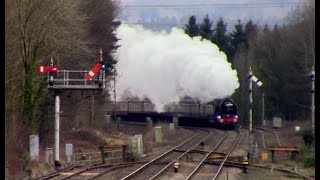 46100 ROYAL SCOT St Davids Day Welsh Marches Express ABERGAVENNY [upl. by Oiratno]