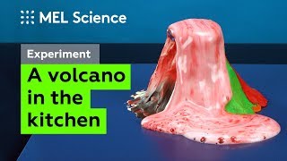 Simple experiment A foaming volcano from baking soda and vinegar [upl. by Bel935]