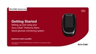 How To Use The AccuChek® Performa Nano Blood Glucose Meter System [upl. by Dorca]