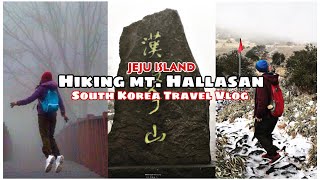 Hiking in Mt Hallasan  Jeju Island  South Korea’s Tallest Mountain  South Korea Trip Part 2 [upl. by Motteo]