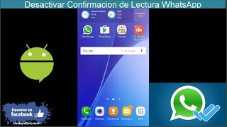 Desactivar Confirmacion de Lectura WhatsApp [upl. by Reteid]