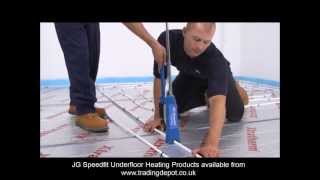 Installing JG Speedfit Underfloor Heating Using The Staple System [upl. by Melli]