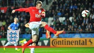 Wayne Rooneys 5 best England goals  Top Five [upl. by Nnaarat878]