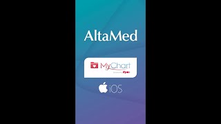 AltaMed  MyChart App Install and Login Instructions iOS [upl. by Jonati697]