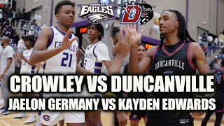 Duncanville vs Crowley Kayden Edwards and BJ Davis Tuff backcourt [upl. by Nimrahc]