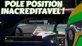 F1 23  MODO CARREIRA  GP ABU DHABI  POLE POSITION INACREDITÁVEL [upl. by Pansir]