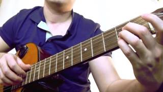 How to play Five Hundred Miles on guitar  Justin Timberlake rhythm guitar [upl. by Albie]