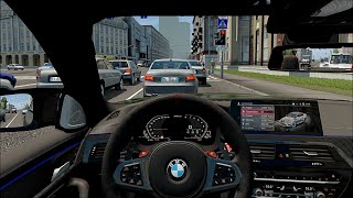 City Car Driving  2021 BMW M5 CS  Custom Sound [upl. by Shirlene]