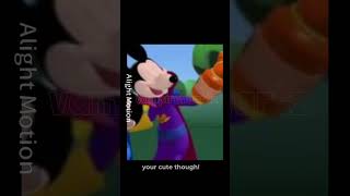 wait a minute edit  mortimer mouse mickey mouse clubhouse edit original  vampireheartz [upl. by Nawiat]