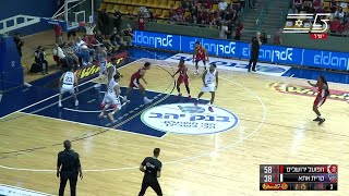 Hapoel Jerusalem Dunks in Hapoel Jerusalem vs Ironi Kiryat Ata [upl. by Hametaf]