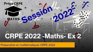 Concours CRPE 2022Groupement 1CorrigéMathématiquesExercice 2 [upl. by Mayfield]