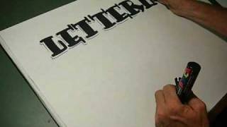 How to draw pen Lettering freehand style lesson 2 [upl. by John]