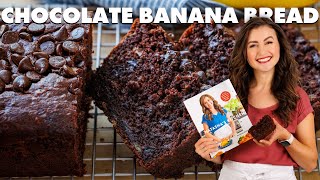 Chocolate Banana Bread Recipe  Moist and Delicious [upl. by Assened]