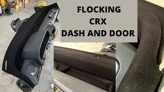 Flocking crx dash and door panels [upl. by Hnahym]