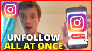 How To Unfollow Everyone On Instagram At Once NEW WAY 2024 [upl. by Ravid296]