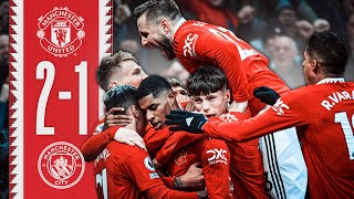 MANCHESTER DERBY WIN 🔴🤩  Man Utd 21 Man City  Highlights [upl. by Hook]