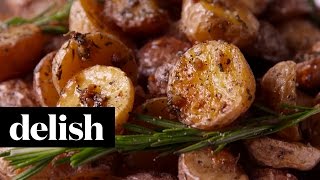 Rosemary Roasted Potatoes  Delish [upl. by Gadmann]