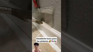 Excelente truco para los pintores de casas 🏡 construction painting usa shorts skills [upl. by Ased]