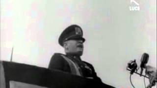 Discorso del Duce Benito Mussolini contro la Francia Roma 26 marzo 1939 [upl. by Aicil637]