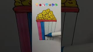 So satisfying creative mix 🍿🐞🦄🐬🦋🫐🪲drawing coloring brushpenart shortsviral ytshorts [upl. by Notsa]