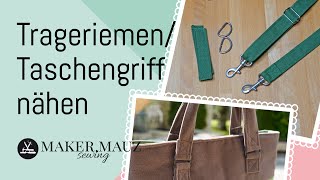 3 Methoden um Taschenträger Trageriemen und Taschengriffe zu nähen [upl. by Ennywg43]