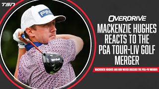 Mackenzie Hughes reacts to the PGA  LIV merger  OverDrive  June 6th 2023  Part 3 [upl. by Gilford]