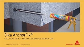 Ancrage de barre darmature Sika Anchorfix [upl. by Burnie856]