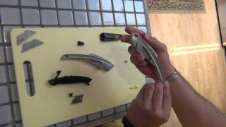 Stanley 10788 utility knife blade change and assembly [upl. by Lochner]