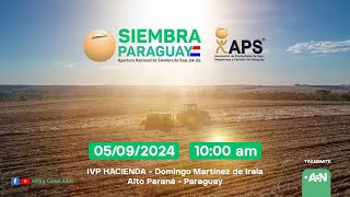 Siembra Paraguay  Apertura Nacional de Siembra de Soja 2425 [upl. by Alleahcim54]