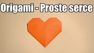 Origami  Proste serce LINK DO PROSTSZEJ WERSJI W OPISIE [upl. by Notsruht]