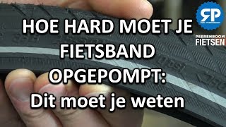 HOE HARD MOET JE FIETSBAND OPGEPOMPT Dit moet je weten [upl. by Riva11]