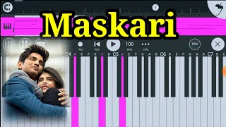 Dil Bechara  Maskari Piano Tutorial Easy  Dil Bechara Maskari Instrumental  Maskari Piano Cover [upl. by Mercedes314]