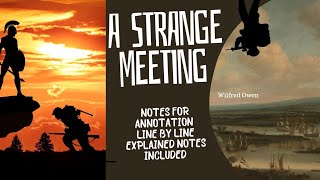 A Strange Meeting by Wilfred Owen Summary in Malayalam Line by line explained Notes for Annotation [upl. by Arinaid]