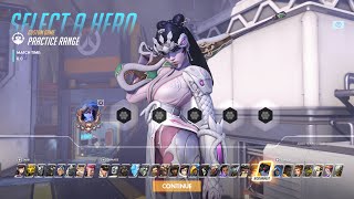 Overwatch  Pale Serpent Widowmaker Skin Gameplay  Lunar New Year 2021 [upl. by Ayanad]