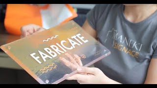 How to Make Signage Basic Acrylic Signage [upl. by Anileda]