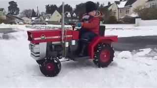 Snow Day  Toylander Massey Ferguson 135 [upl. by Nahtannhoj604]