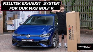 MILLTEK EXHAUST UPGRADE FOR OUR MK8 GOLF R FLY BYS REVVING IN CAR [upl. by Paehpos]